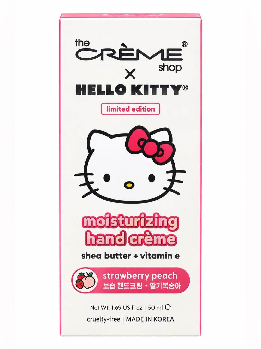 The Crème Shop x Hello Kitty Moisturizing Hand Crème - Pink (Strawberry Peach)